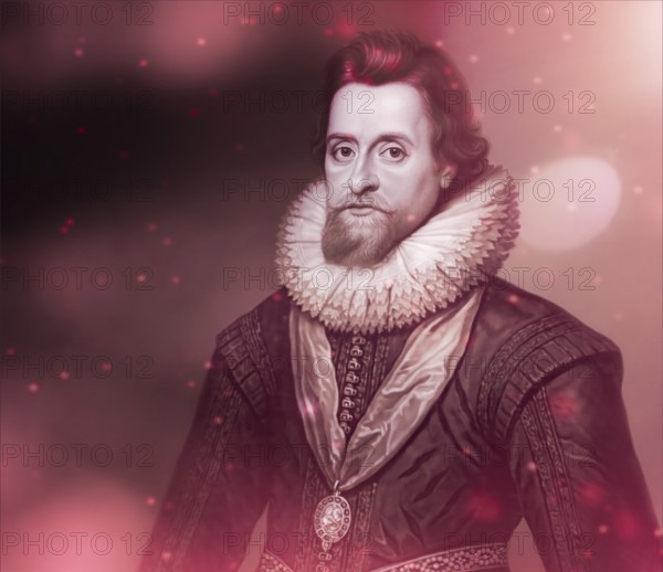 James VI and I, James Charles Stuart, 1566 – 1625, King of England, Scotland and Ireland, digitally edited