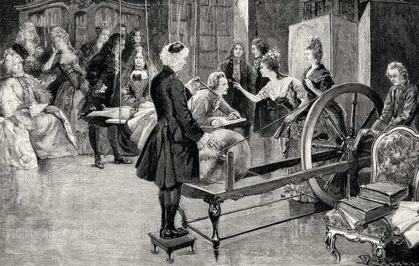 Experimental demonstrations of static electricity by Jean-Antoine Nollet, 1700 –1770, a French clergyman and physicist