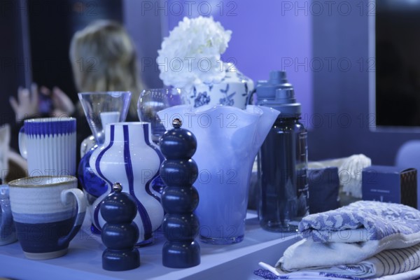 Blue table setting at Ambiente Frankfurt