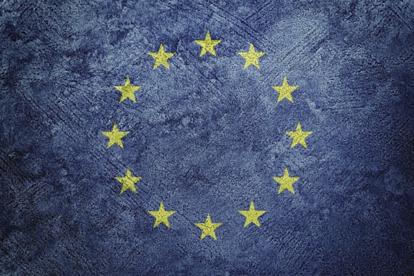 Grunge Europe Union flag. EU
