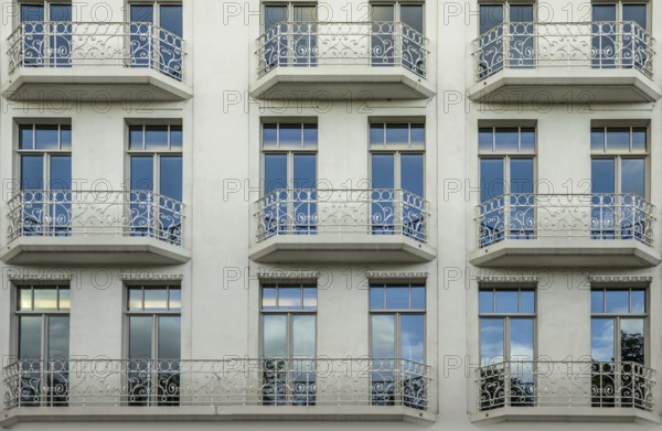 House facade windows balconies