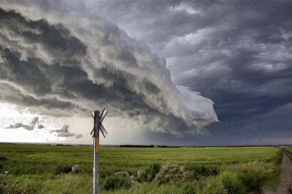 Prairie Storm Clouds Canada Saskatchewan Dramatic Summer