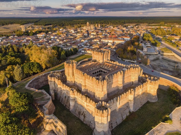 Coca castle, XV century, Gothic-Mudejar, Coca, Segovia province, Spain, Europe