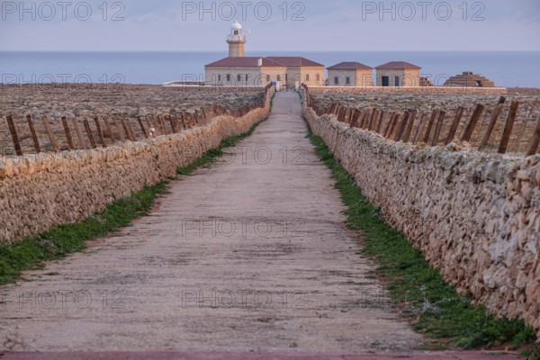 Punta Nati cape lighthouse, Ciutadella, Menorca, Balearic Islands, Spain, Europe