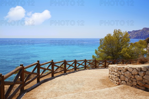Cala Pinets beach in Benissa also Benisa of Alicante at Spain