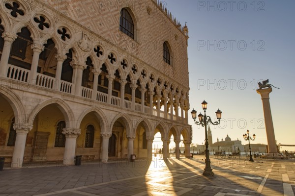 St Mark's Square (Piazza San Marco) at sunrise time, Venice, Italy, Europe