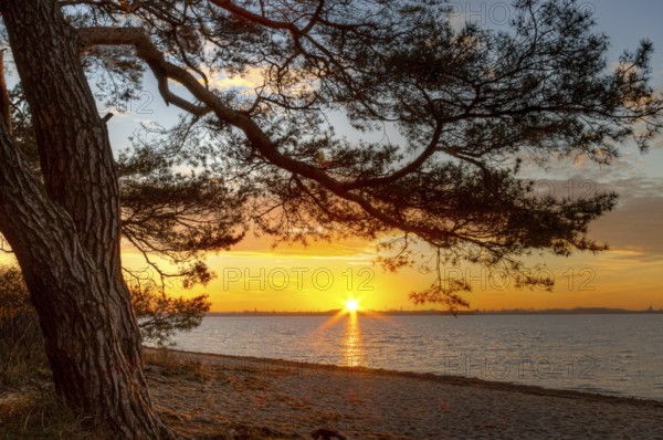 Sunset on the beach