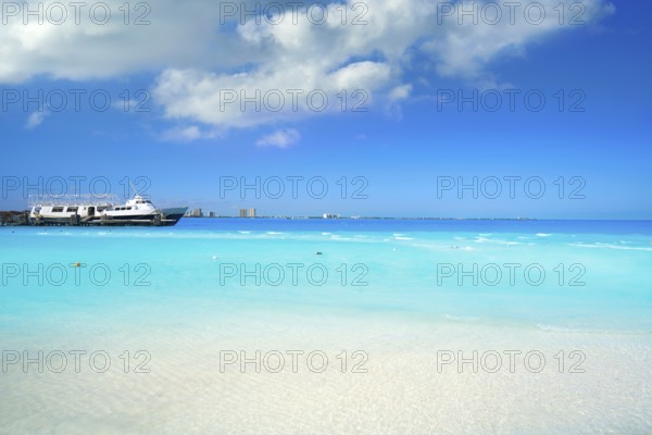 Cancun Playa Langostas beach in Hotel Zone of Mexico
