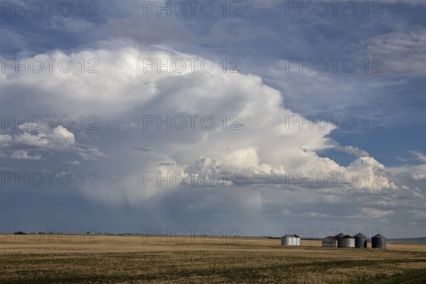 Prairie Storm Clouds in Saskatchewan Canada Rural