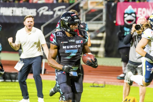 European League of Football, ELF/ Game: Stuttgart Surge at Munich Ravens on 22. June. 2024, in the Max-Morlock-Stadion, Nuremberg, Germany, Europe