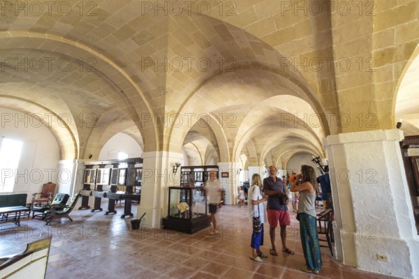 Museo, isla del Lazareto, Illa del Llatzeret, interior del puerto de Mahón, Menorca, balearic islands, Spain, Europe