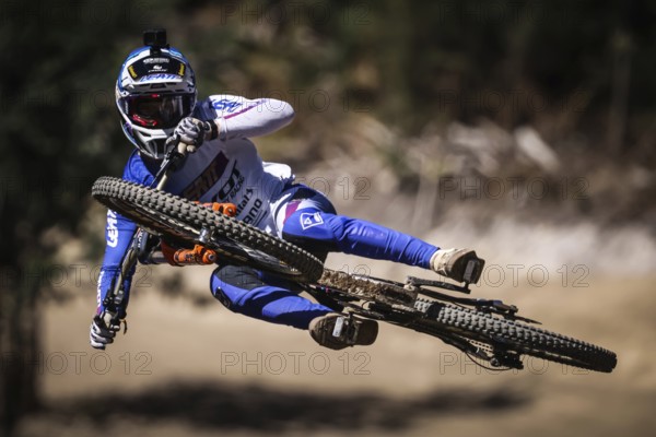 MAYDENA, AUSTRALIA, FEBRUARY 24: Bernard Kerr of Great Britain competes in the finals at Red Bull Hardline Tasmania on February 24, 2024 in Maydena, Australia, Oceania