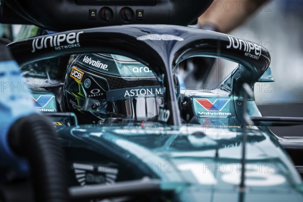 MELBOURNE, AUSTRALIA, MARCH 23: Lance Stroll of Canada drives the Aston Martin AMR24 Mercedes during third practice at the 2024 Australian Grand Prix at Albert Park in Melbourne, Australia, Oceania