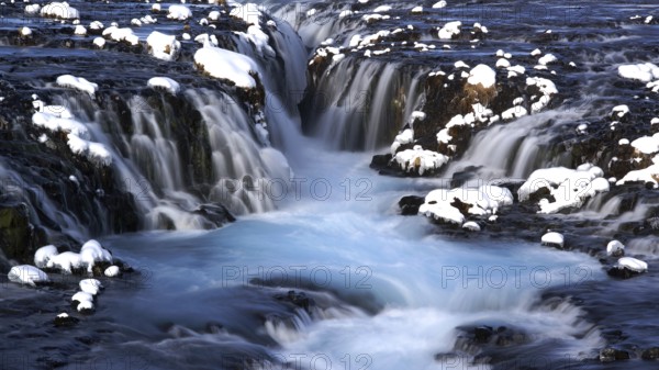 Iceland, Europe, Bruarfoss, waterfall, bridge waterfall, Europe