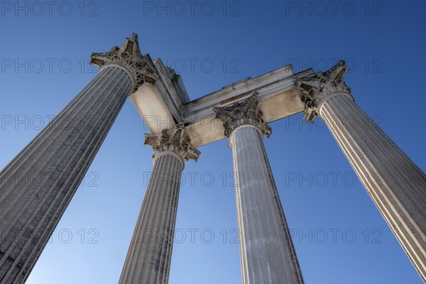 Xanten, LVR Archaeological Park Xanten, Roman Museum, reconstructed temple (harbour temple)