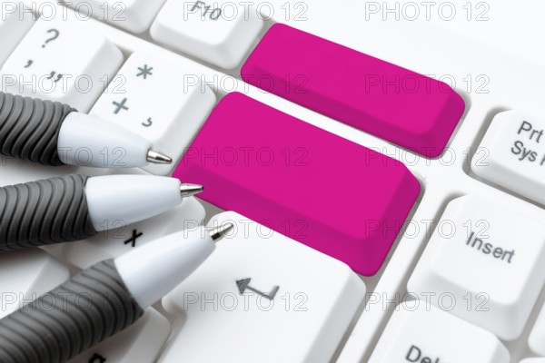 Computer Keyboard And Symbol.Information Medium For Communication