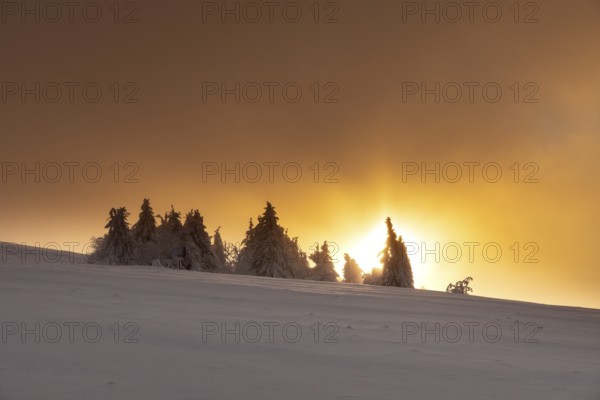 Sunset on the highest mountain in the Rhön, the Wasserkuppe 14