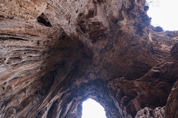 Imi N'Ifri natural bridge, Demnate, Atlas mountain range, morocco