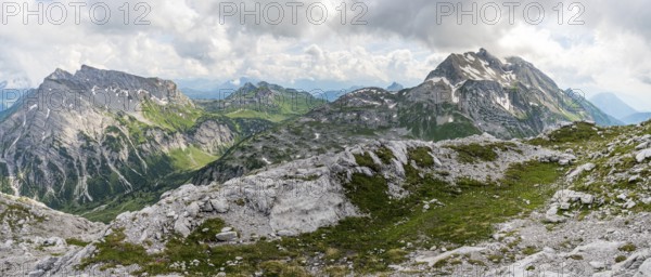 Fantastic hike in the Lechquellen Mountains in Vorarlberg Austria near Lech, Warth, Bludenz
