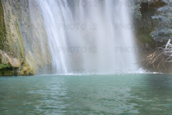 Sillans waterfall in the south of France in the Var