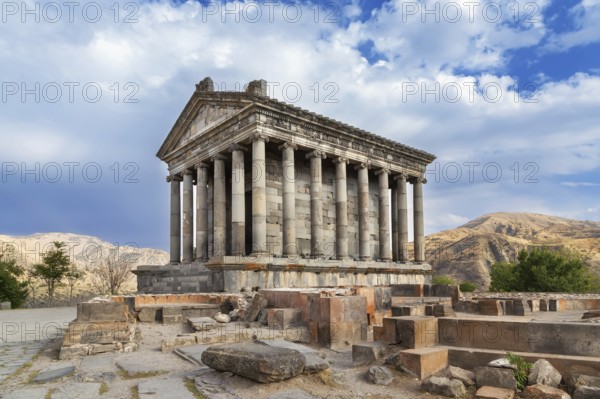 Temple of Garni is the only standing Greco-Roman colonnaded building in Armenia