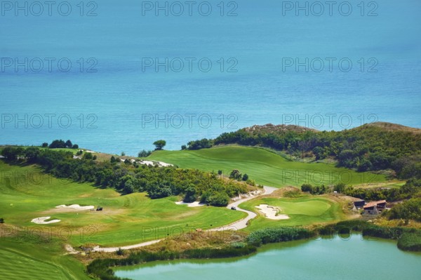 Golf Course on the Sea Shore of Black Sea Kavarna, Bulgaria, Europe