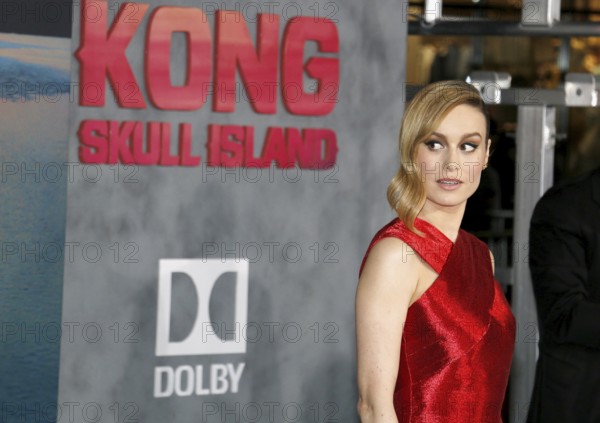 Brie Larson at the Los Angeles premiere of 'Kong: Skull Island' held at the El Capitan Theatre in Hollywood, USA on March 8, 2017