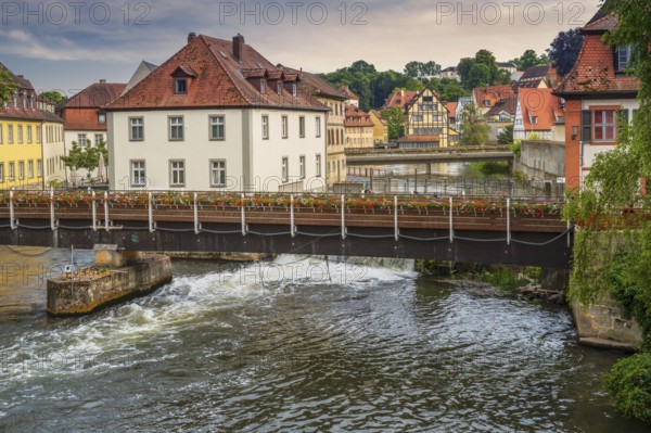Historic old town of Bamberg (Franconia, Germany) at the river Regnitz