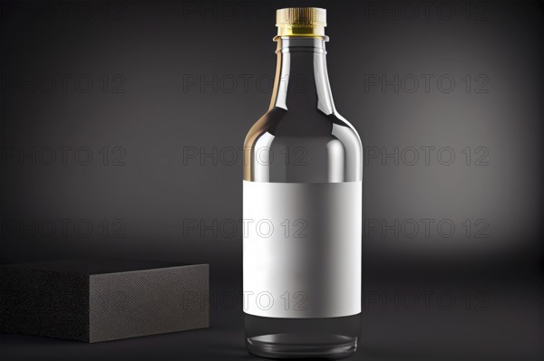 Bottle mockup, oil and skincare, wellness product