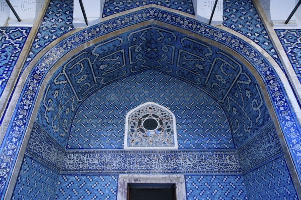 Entrance of Hagia Sophia, former Orthodox cathedral and Ottoman imperial mosque, in Istanbul, Turkey, Asia