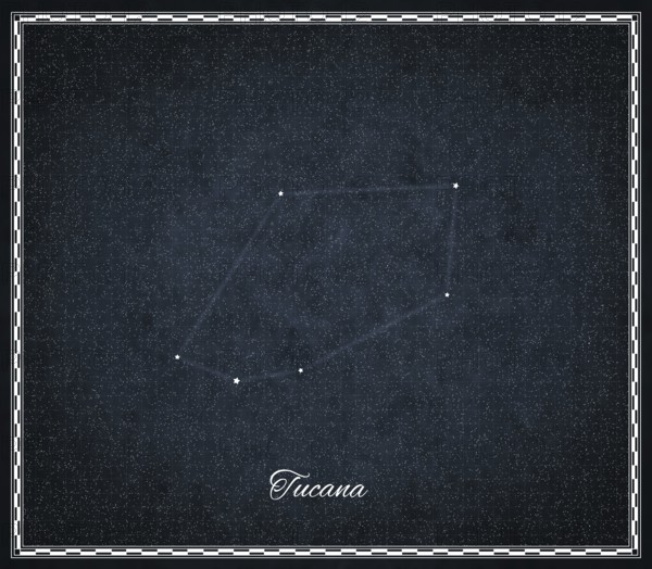 Tucana star constellation, Night sky, Cluster of stars, Deep space, Toucan constellation