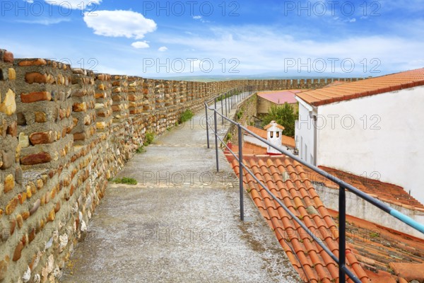Galisteo fortress in Caceres of Extremadura Spain by the Via de la Plata way
