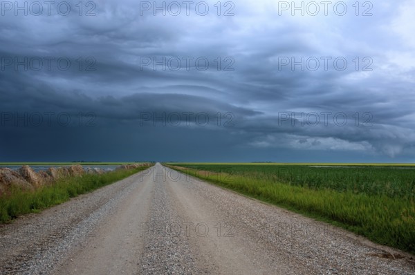 Storm Clouds Prairie Sky Canada Ominous danger