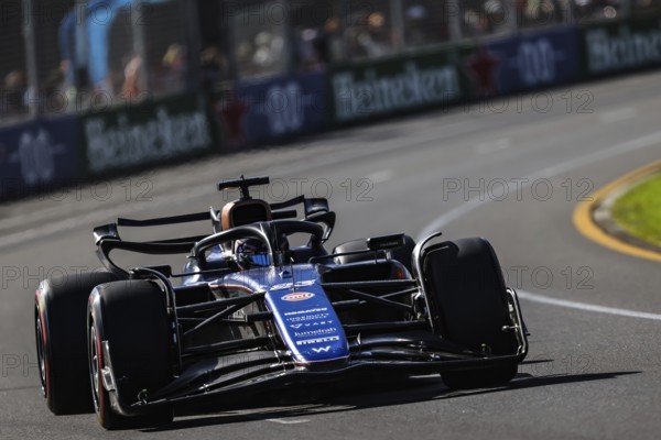 MELBOURNE, AUSTRALIA, MARCH 23: Alexander Albon of Thailand drives the Williams FW46 Mercedes during qualifying in the 2024 Australian Grand Prix at Albert Park in Melbourne, Australia, Oceania