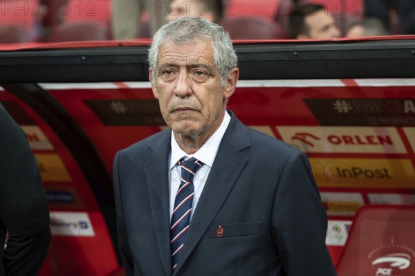 WARSAW, POLAND - JUNE 16, 2023: Friendly football match Poland vs Germany 1:0. Fernando Santos head coach of Poland.