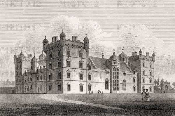 George Heriot's Hospital, Edinburgh, Scotland, 19th century, Views in Edinburgh by J. & H. S. Storer