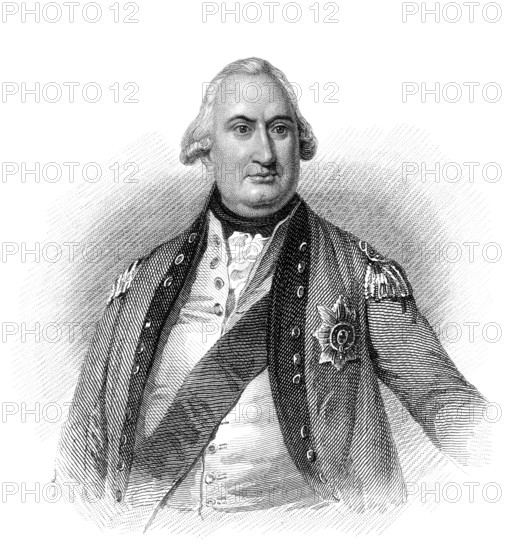 Charles Cornwallis, 1. Marquess Cornwallis, Ritter des Hosenbandordens, 1738-1805, britischer General im Amerikanischen Revolutionskrieg