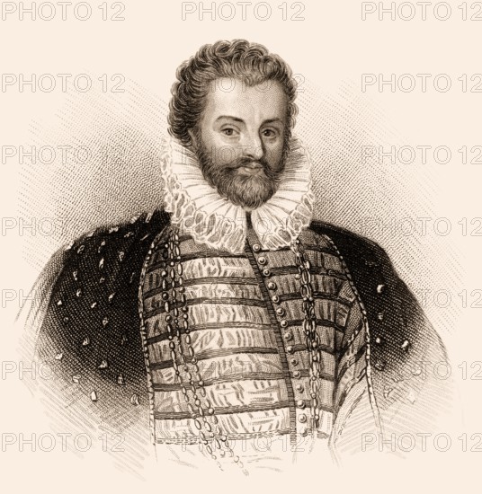Sir Christopher Hatton, 1540-1591, an English politician, Lord Chancellor of England, Great Britain
