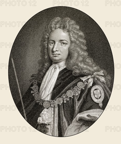 Robert Harley, 1st Earl of Oxford and Earl Mortimer, 1661-1724, a British politician and statesman