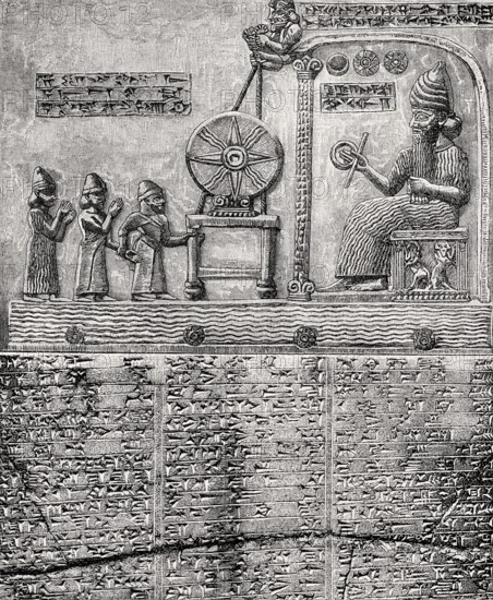 Sun God Tablet from Sippar, Neo-Babylonian Empire, Iraq, 9th century BCE, Asia
