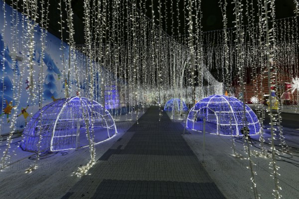Illumi light show event, 25 million lights, winter wonderland, Laval, Province of Quebec, Canada, North America