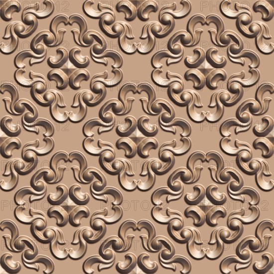 3D effect seamless background, wallpaper decoration pattern