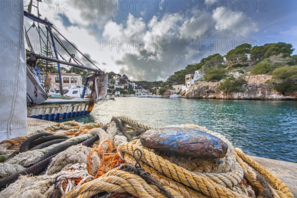 In the harbor of Cala Figuera Mallorca Spain