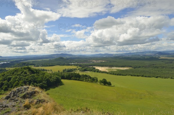 View from Lysá skála in the Czech Republic