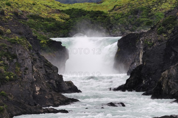 Salto Grande, Torres del Paine near Puerto Natales, Región de Magallanes y de la Antártica Chilena, Chile, Puerto Natales, Chile, South America
