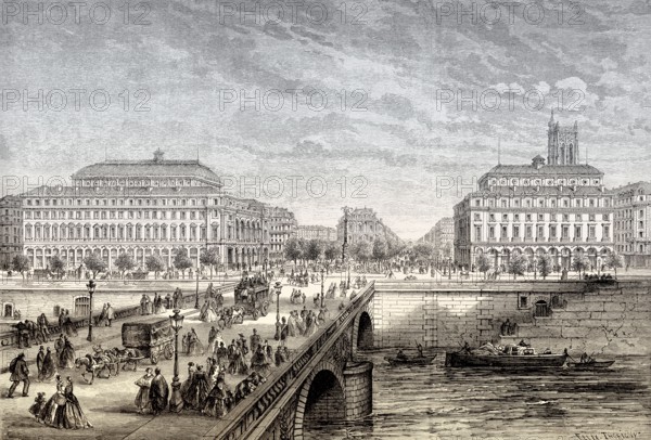 The Théâtre du Châtelet, place du Châtelet, Paris, France, 1863, Europe
