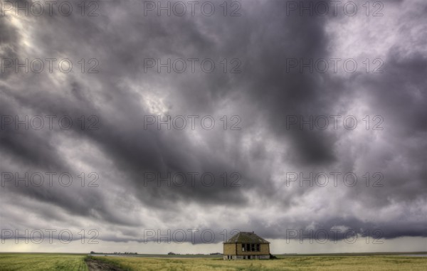 Storm Clouds Canada rural countryside Prairie Scene