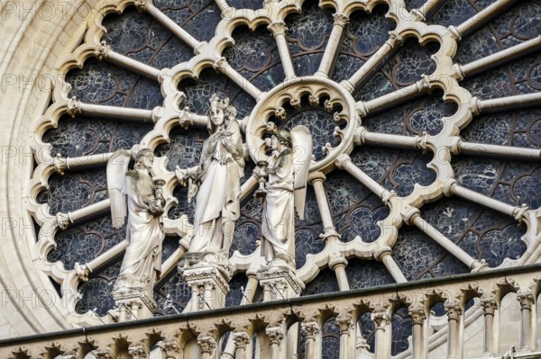 Notre Dame de paris Church cathedral, Photo image a Beautiful panoramic view of Paris Metropolitan City
