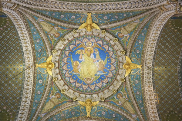 Basilica of Notre-Dame de Fourviere, Lyon, Auvergne-Rhone-Alpes, France, Europe