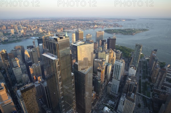 An image of Manhattan New York from above
